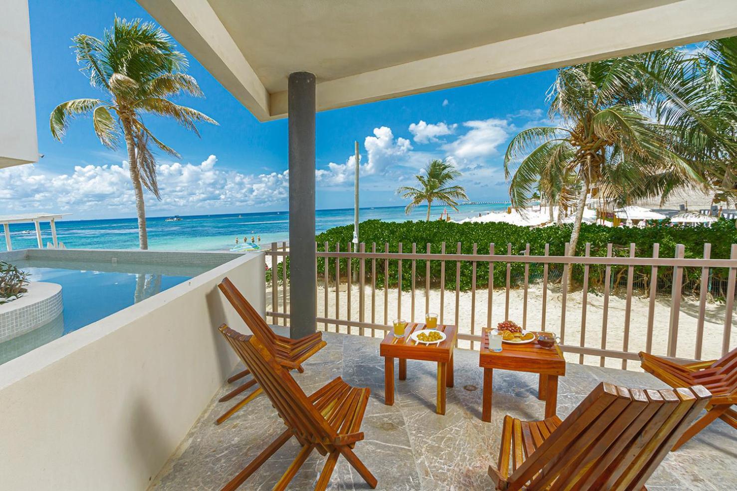 It Beach 302 Y 003 Primera Linea De Playa Beach Плая-дель-Кармен Экстерьер фото